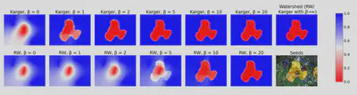 Figure 2: Karger and random walker potentials in comparison.